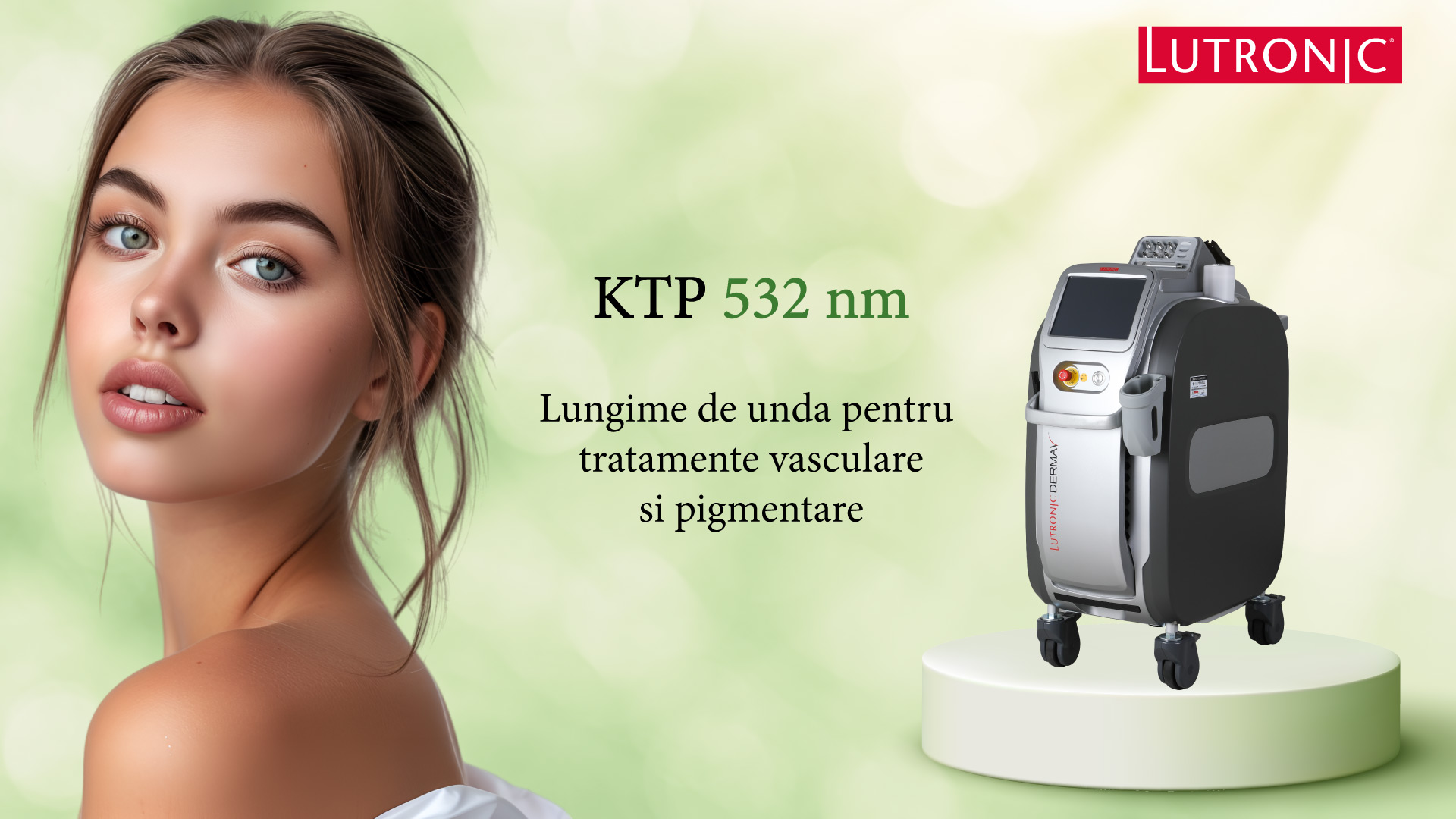 Laserul KTP are o lungime de unde de 532 nm si este potrivit pentru tartamentele vasculare si pigmentare